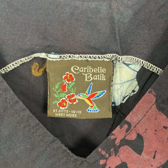 Caribelle Batik Cotton Lizard Print Dress - XL - Picture 3 of 5